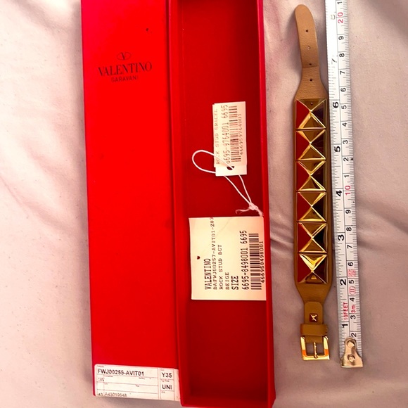 SOLD Barely used Valentino bracelet. Almost looks new. Beige color. - Picture 1 of 6
